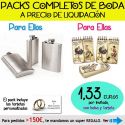 Pack “Super-Ahorro” de regalos Bodas en Outlet, con bolsas y tarjetas