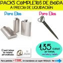 Pack “Super-Ahorro” de regalos Bodas en Outlet, con bolsas y tarjetas