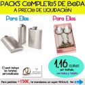 Pack “Super-Ahorro” de regalos Bodas en Outlet, con bolsas y tarjetas