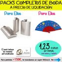 Pack “Super-Ahorro” de regalos Bodas en Outlet, con bolsas y tarjetas