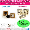 Pack “Super-Ahorro” de regalos Bodas en Outlet, con bolsas y tarjetas