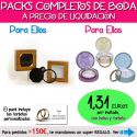 Pack “Super-Ahorro” de regalos Bodas en Outlet, con bolsas y tarjetas
