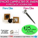 Pack “Super-Ahorro” de regalos Bodas en Outlet, con bolsas y tarjetas