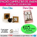 Pack “Super-Ahorro” de regalos Bodas en Outlet, con bolsas y tarjetas