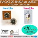 Pack “Super-Ahorro” de regalos Bodas en Outlet, con bolsas y tarjetas
