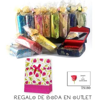 Pack de estuche con espejo para barra de labios con bolsa y tarjeta