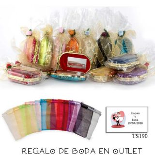 Pack de estuche con espejo para barra de labios con bolsa y tarjeta