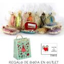 Pack de estuche con espejo para barra de labios con bolsa y tarjeta