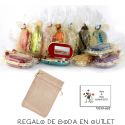 Pack de estuche con espejo para barra de labios con bolsa y tarjeta