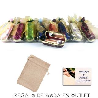 Pack de estuche con espejo para barra de labios con bolsa y tarjeta