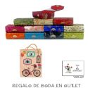 Pack de estuche con espejo para barra de labios con bolsa y tarjeta