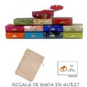 Pack de estuche con espejo para barra de labios con bolsa y tarjeta