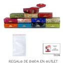 Pack de estuche con espejo para barra de labios con bolsa y tarjeta