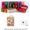 Pack de estuche con espejo para barra de labios con bolsa y tarjeta