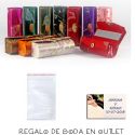 Pack de estuche con espejo para barra de labios con bolsa y tarjeta