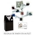 Pack de gemelos para camisa de caballero con bolsa y tarjeta