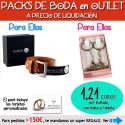 Pack “Super-Ahorro” de regalos Bodas en Outlet, con bolsas y tarjetas