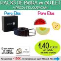 Pack “Super-Ahorro” de regalos Bodas en Outlet, con bolsas y tarjetas