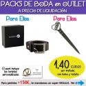 Pack “Super-Ahorro” de regalos Bodas en Outlet, con bolsas y tarjetas
