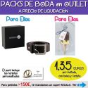 Pack “Super-Ahorro” de regalos Bodas en Outlet, con bolsas y tarjetas