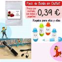 Pack “Super-Ahorro” de regalos Bodas en Outlet, con bolsas y tarjetas