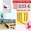 Pack “Super-Ahorro” de regalos Bodas en Outlet, con bolsas y tarjetas