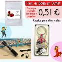 Pack “Super-Ahorro” de regalos Bodas en Outlet, con bolsas y tarjetas