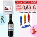 Pack “Super-Ahorro” de regalos Bodas en Outlet, con bolsas y tarjetas