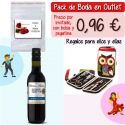 Pack “Super-Ahorro” de regalos Bodas en Outlet, con bolsas y tarjetas