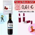 Pack “Super-Ahorro” de regalos Bodas en Outlet, con bolsas y tarjetas