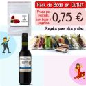 Pack “Super-Ahorro” de regalos Bodas en Outlet, con bolsas y tarjetas