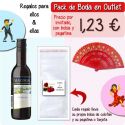 Pack “Super-Ahorro” de regalos Bodas en Outlet, con bolsas y tarjetas