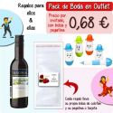 Pack “Super-Ahorro” de regalos Bodas en Outlet, con bolsas y tarjetas