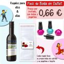 Pack “Super-Ahorro” de regalos Bodas en Outlet, con bolsas y tarjetas