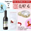 Pack “Super-Ahorro” de regalos Bodas en Outlet, con bolsas y tarjetas