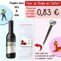 Pack “Super-Ahorro” de regalos Bodas en Outlet, con bolsas y tarjetas