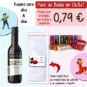 Pack “Super-Ahorro” de regalos Bodas en Outlet, con bolsas y tarjetas