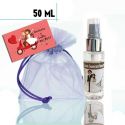Gel hidroalcohólico 50ml con pegatina de boda, bolsa y tarjeta